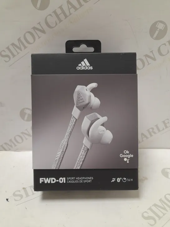 ADIDAS FWD-01 WIRELESS BLUETOOTH SPORTS EARPHONES - LIGHT GREY 