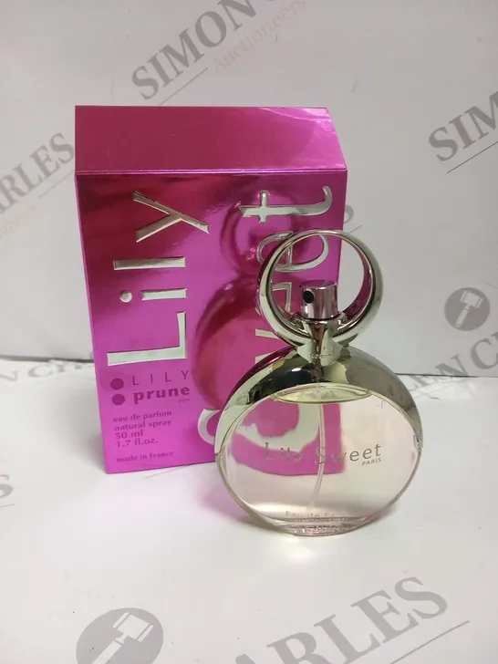 APPROXIMATELY 6 BOXED LILY PRUNE SWEET EAU DE PARFUM 50ML