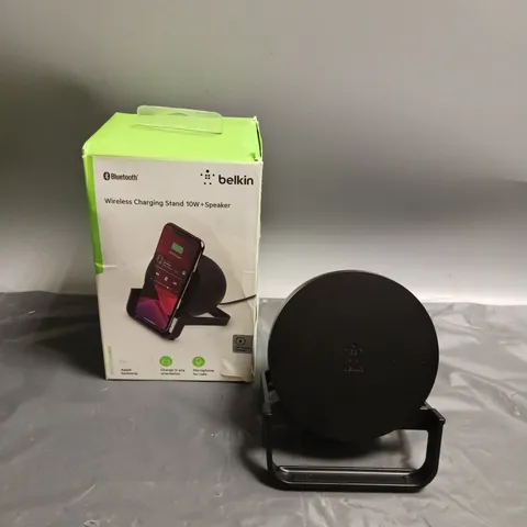 BELKIN BLUETOOTH WIRELESS CHARGING STAND 10W PLUS SPEAKER 