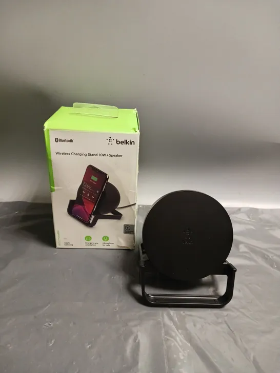 BELKIN BLUETOOTH WIRELESS CHARGING STAND 10W PLUS SPEAKER 