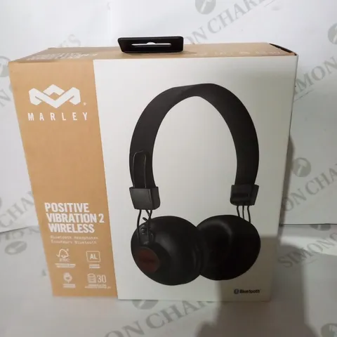 BOXED MARLEY POSITIVE VIBRATION 2 WIRELESS BLUETOOTH HEADPHONES EM-JH133-SBA