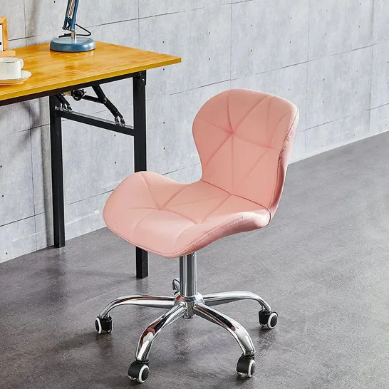 BOXED LUELLA OFFICE SWIVEL CHAIR [PINK]