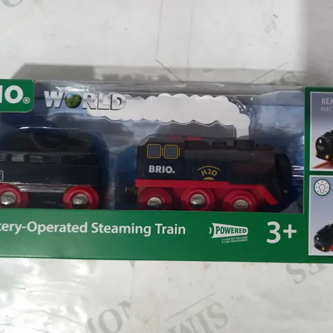 BRIO BATTERY OPERATED STEAMING TRAIN