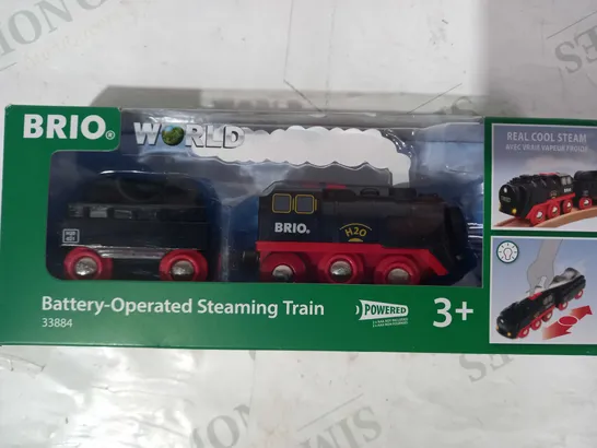 BRIO BATTERY OPERATED STEAMING TRAIN