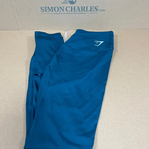 GYMSHARK TRAINING LEGGINGS IN TEAL SIZE MEDIUM