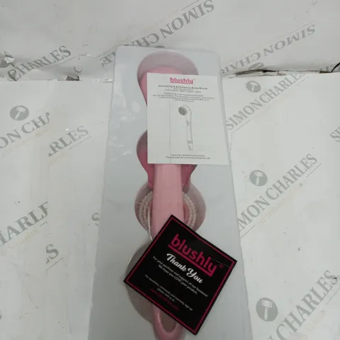 BOXED BLUSHLY RECHARGEABLE CLEANSING & EXFOLIATING BODY BRUSH IN PINK 