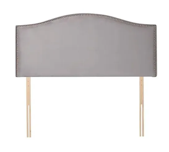 BAGGED CONDOR 135CM UPHOLSTERED HEADBOARD - SILVER 