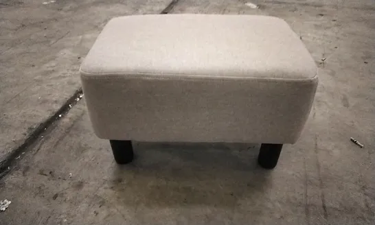 LIGHT GREY FABRIC FOOTSTOOL