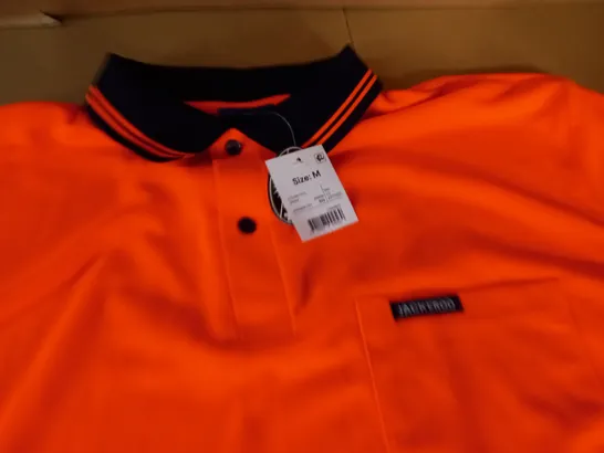 JACKEROO FLURO POLO IN ORANGE - M