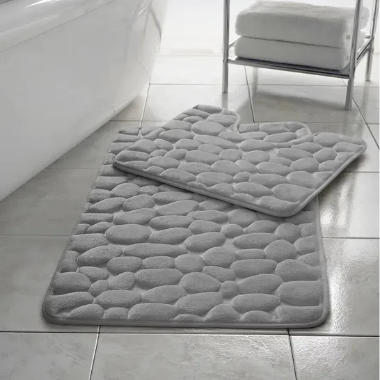 EMYLY 2 PIECE BATH RUG SET 