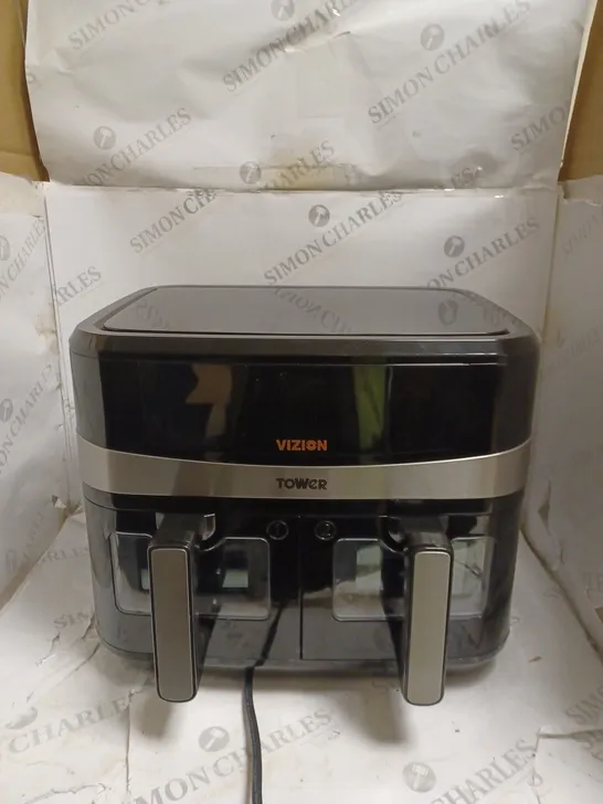 BOXED TOWER VORTX T17100 VIZION DUAL BASKET AIR FRYER