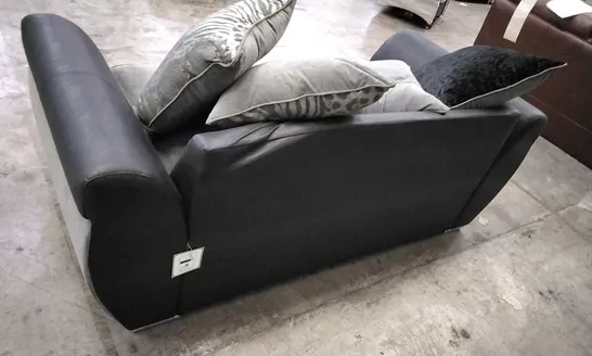 QUALITY BRITISH DESIGNER HILTON SOFABED - BLACK/CHARCOAL 