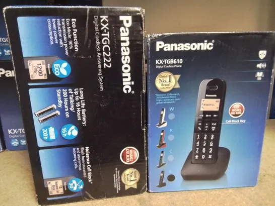 LOT OF 12 ASSORTED BOXED PANASONIC DIGITAL PHONES SETS