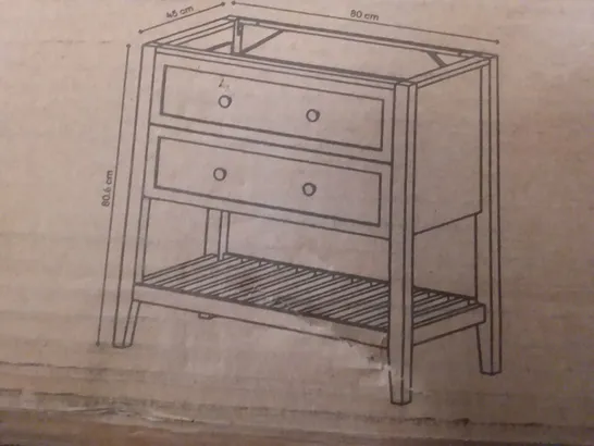 BOXED GOODHOME PERMA FREE-STANDING BASIN CABINET 80×80.6×45CM