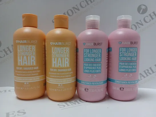 BOX OF 4 X 350ML ASSORTED HAIR BURST CONDITIONERS