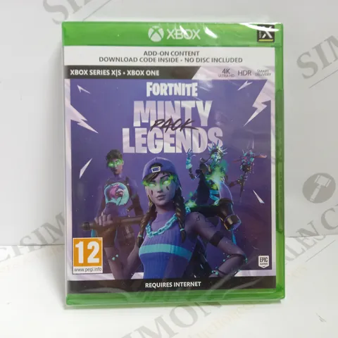 SEALED FORTNITE MINTY LEGENDS PACK FOR XBOX ONE/SERIES X