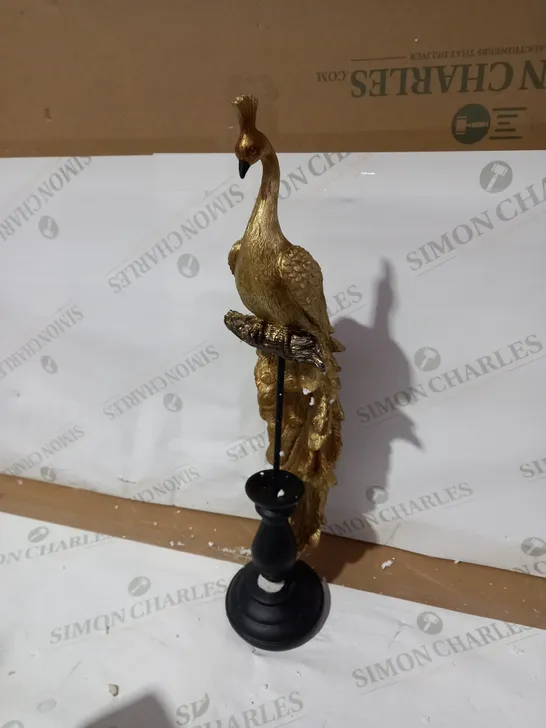 OUTLET ALISON CORK GOLD PEACOCK DECOR