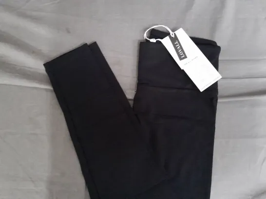 LOVALL LIGHTWEIGHT EVERYDAY HIGH-WASISTED LEGGINGS IN BLACK SIZE XS