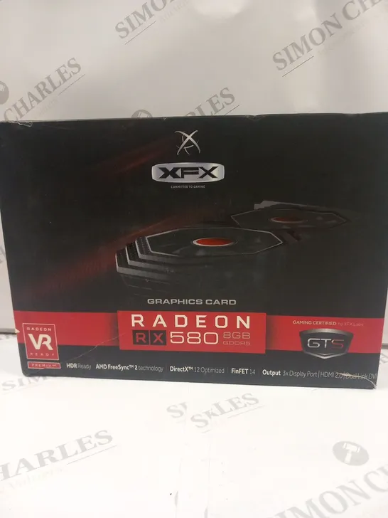 BOXED XFX GT S XXX ED RX 580 GRAPHICS CARD