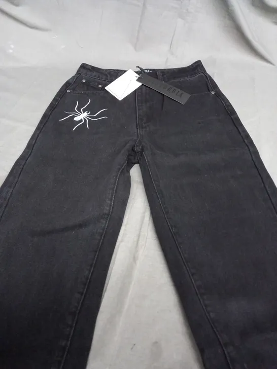 DISTURBIA WIDOW JEANS IN BLACK - SIZE 26