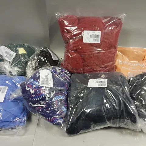 LARGE QUANTITY OF ASSORTED CLOTHING ITEMS IN VARIOUS COLOURS AND SIZES