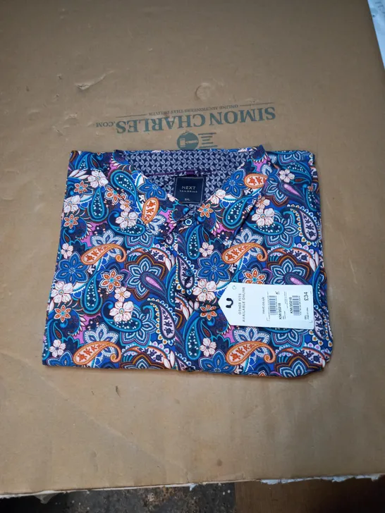 NEXT TAILORING FLORAL SHIRT REGULAR FIT - 3XL