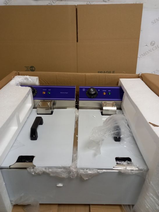 COMMERCIAL DEEP FRYER STAINLESS STEEL