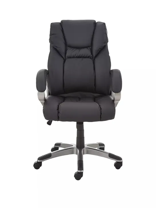 BOXED PU DIRECTORS OFFICE CHAIR - BLACK (COLLECTION ONLY) RRP £119