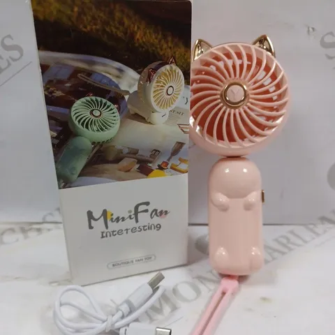 BOXED MINI FAN BOUTIQUE FAN TOY - PINK 