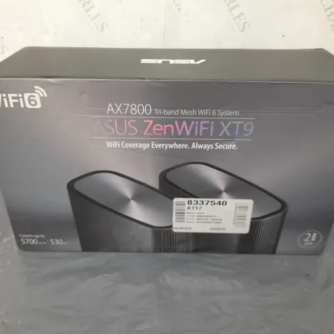 BOXED ASUS ZENWIFI XT9 TRI-BAND WIFI 6 SYSTEM 