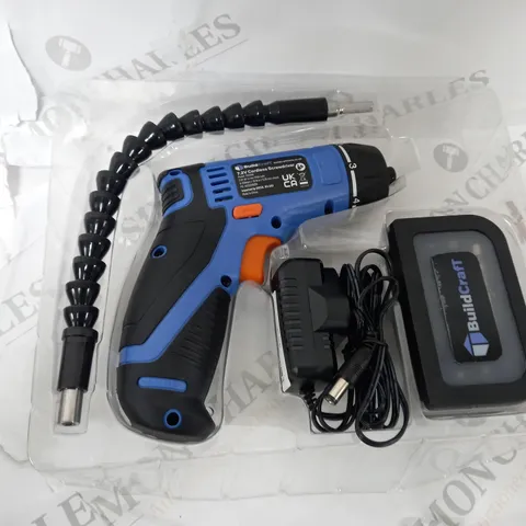 BOXED BUILDCRAFT 7.2V RECHARGABLE CORDLESS SCREWDRIVER 