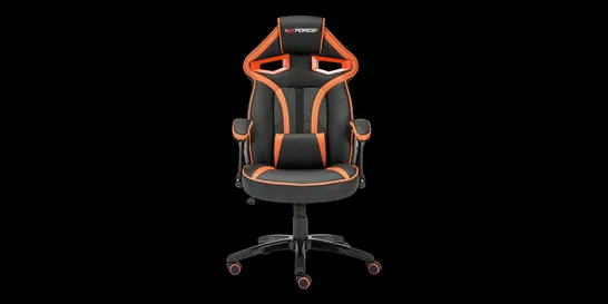 BOXED DESIGNER ROADSTER 1 SPORTS OFFICE CHAIR - ORANGE 