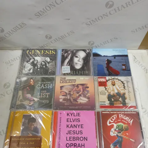 BOX OF APPROXIMATELY 40 ASSORTED CDS FROM VARIOUS ARTISTS TO INCLUDE GENESIS, THIRTY SECONDS TO MARS, ROSANNE CASH ETC