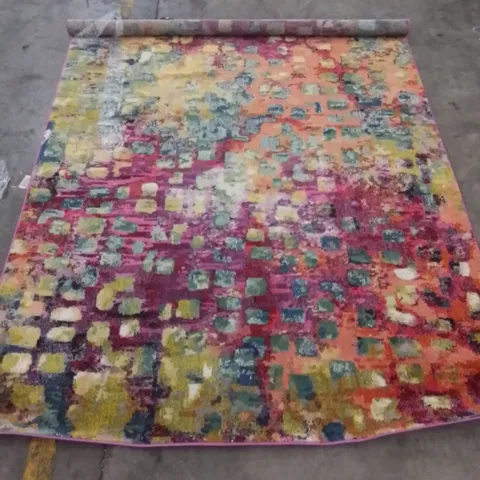 MAYNE LOOPED MULTI COLOURED RUG // SIZE: 200 X 300CM