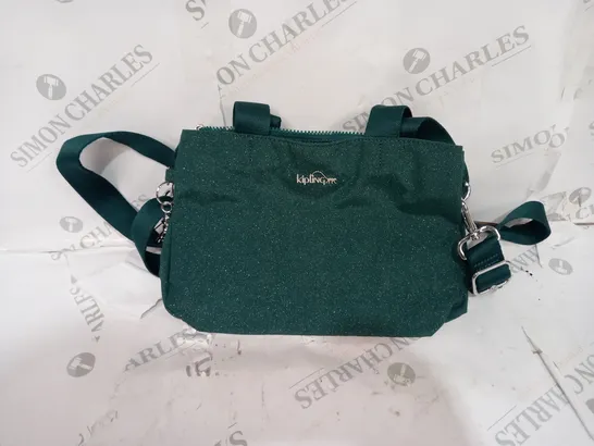 KIPLING HANDBAG IN SPARKLE IN GREEN 