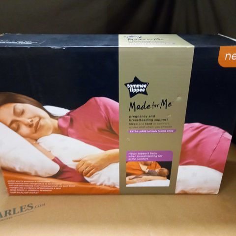 BOXED TOMMEE TIPPEE PREGNANCY AND BREASTFEEDING EXTRA LARGE FULL BODY FLEXIBLE PILLOW