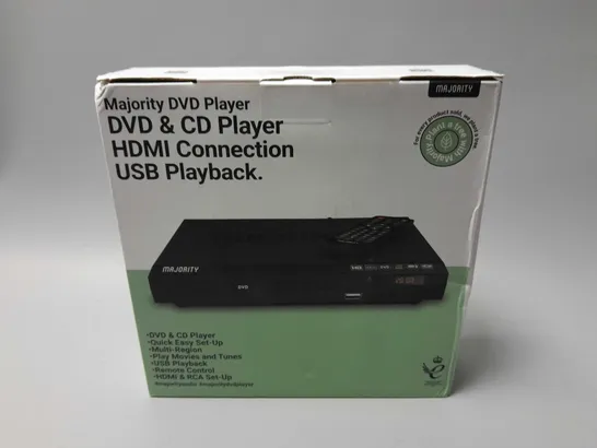 BOXED MAJORITY DVD PLAYER