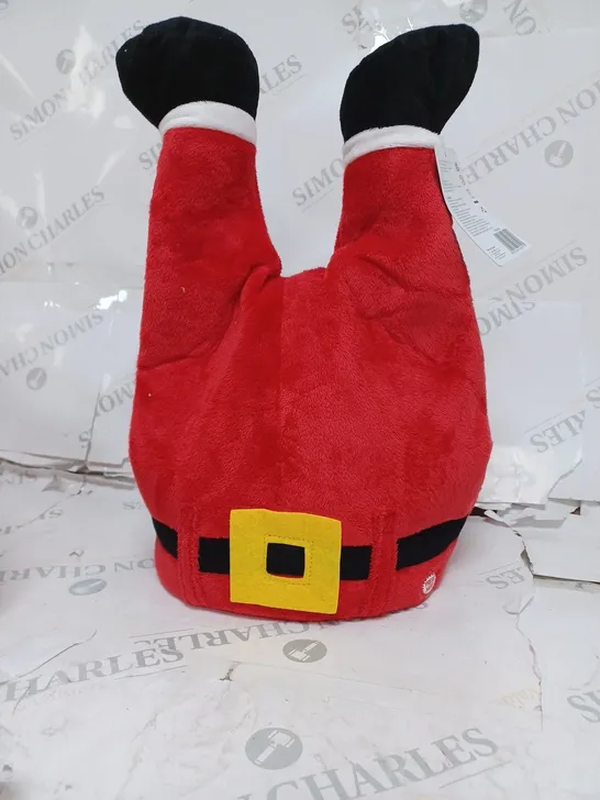 FESTIVE SINGING CHRISTMAS ANIMATED HAT - SANTAS LEGS