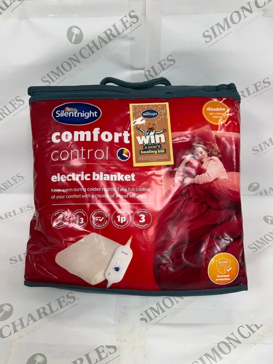 SILENTNIGHT COMFORT CONTROL ELECTRIC BLANKET SIZE DOUBLE