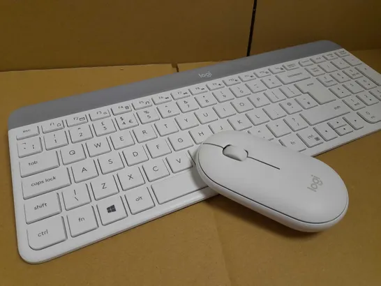 LOGITECH WHITE SLIM KEYBOARD