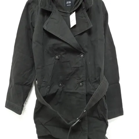 APPROXIMATELY 60 BRAND NEW CASUAL TRENCHES IN WASHED BLACK IN VARIOUS SIZES - COLLECTION ONLY