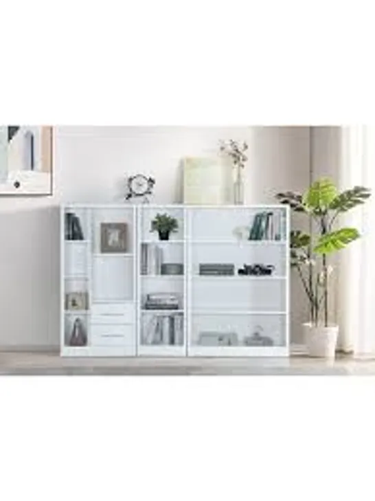 BOXED METRO 3 PIECE STORAGE BOOKCASE (2 BOXES)