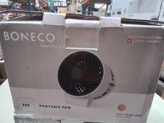 BOXED BONECO F50 PERSONAL AIR SHOWER FAN