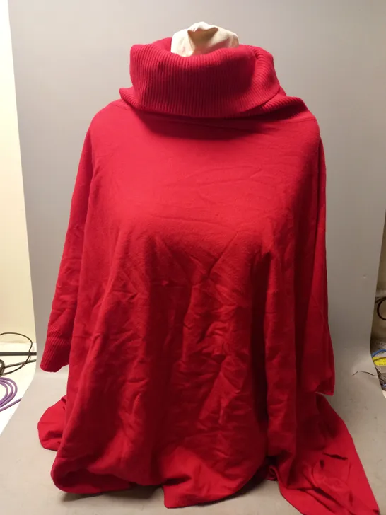 MALISSA J PONCHO IN RED