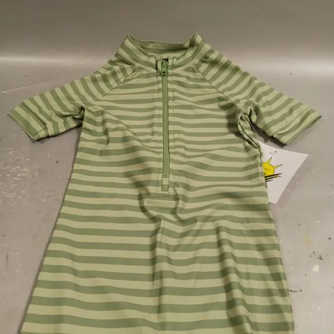 KIDLY ZIP UP SUNSUIT IN GREEN - 2-3YRS