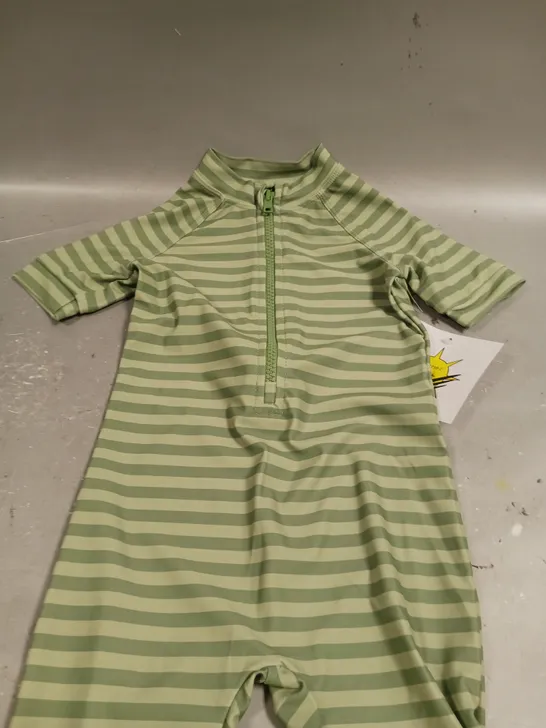 KIDLY ZIP UP SUNSUIT IN GREEN - 2-3YRS