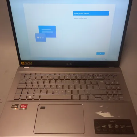 UNBOXED ACER ASPIRE 5 AMD RYZEN 5 5625U 8GB RAM 512GB SSD LAPTOP IN SILVER