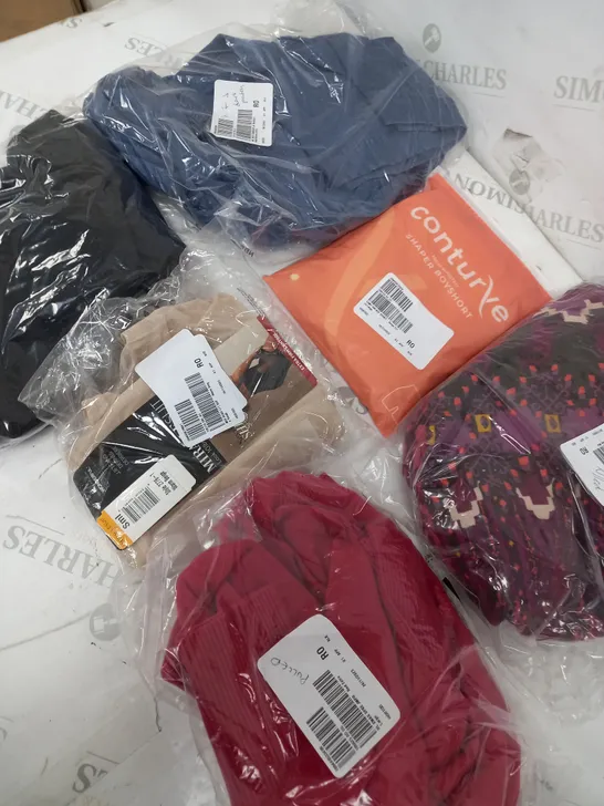 BOX OF APPROXIMATELY 10 CLOTHING ITEMS TO INCLUDE SHAPER SHORTS, MIRACLESUIT, JUMPER ETC