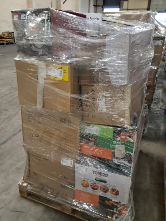 PALLET OF APPROXIMATELY 21 UNPROCESSED RAW RETURN HOUSEHOLD AND ELECTRICAL GOODS TO INCLUDE;