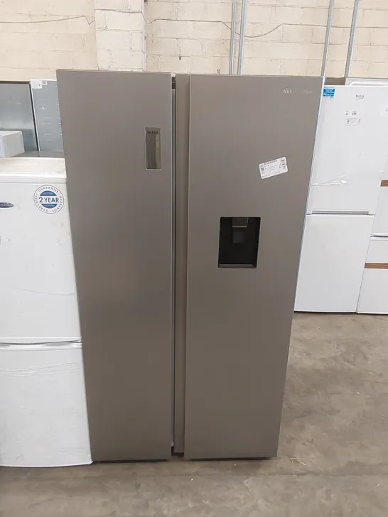 FRIDGEMASTER MS91547DFE FREESTANDING AMERICAN SIDE BY SIDE DOOR FRIDGE FREEZER 547L METAL GREY - UNPROCESSED RAW RETURN